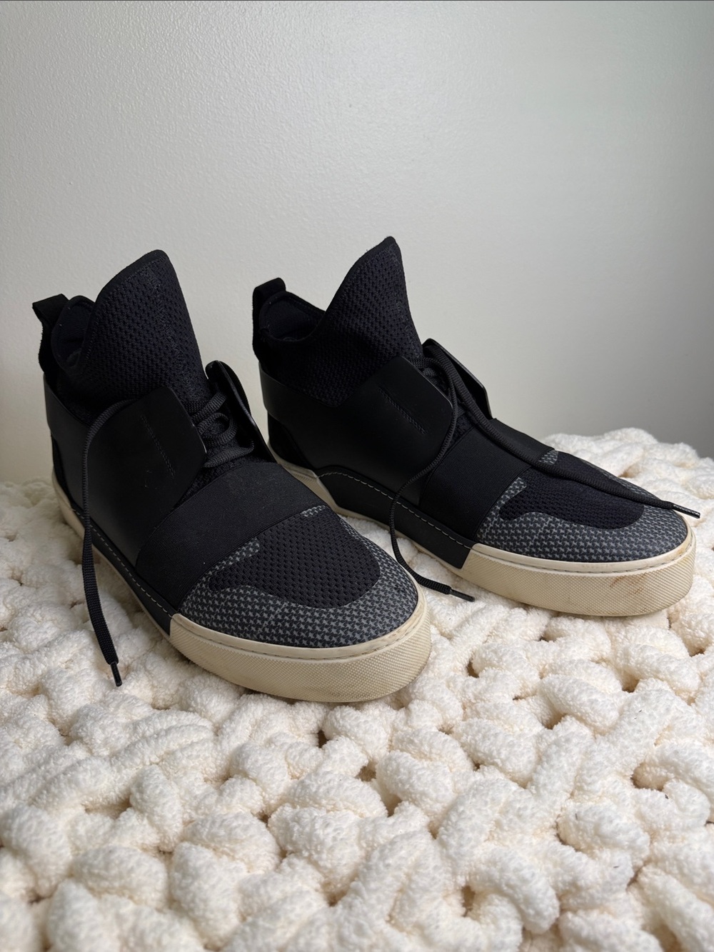 Balenciaga Black Knit Sock Sneakers